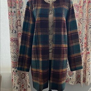 Rachel Zoe Multicolor Plaid Utility Jacket